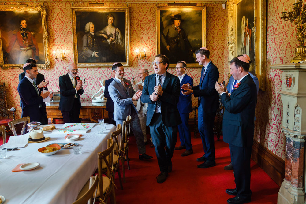 Bright & beautiful Jewish wedding with outdoor ceremony & huge party