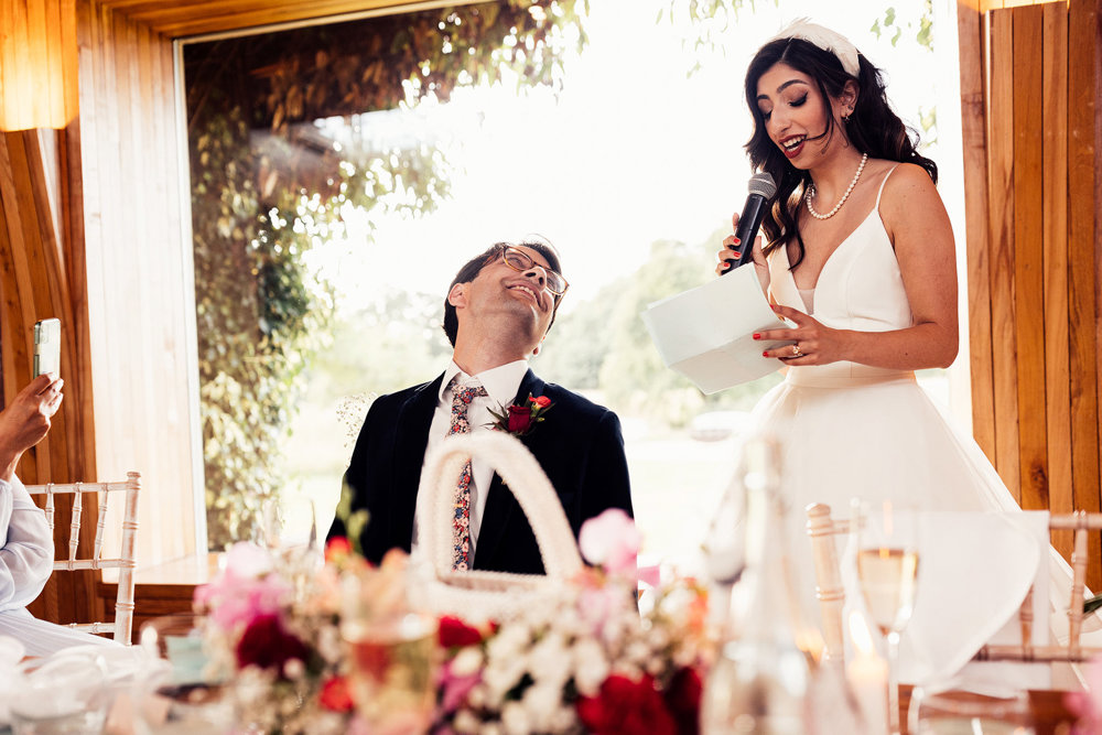 Stunning Pink & Red Wedding with 3 Dresses and a Bridesman