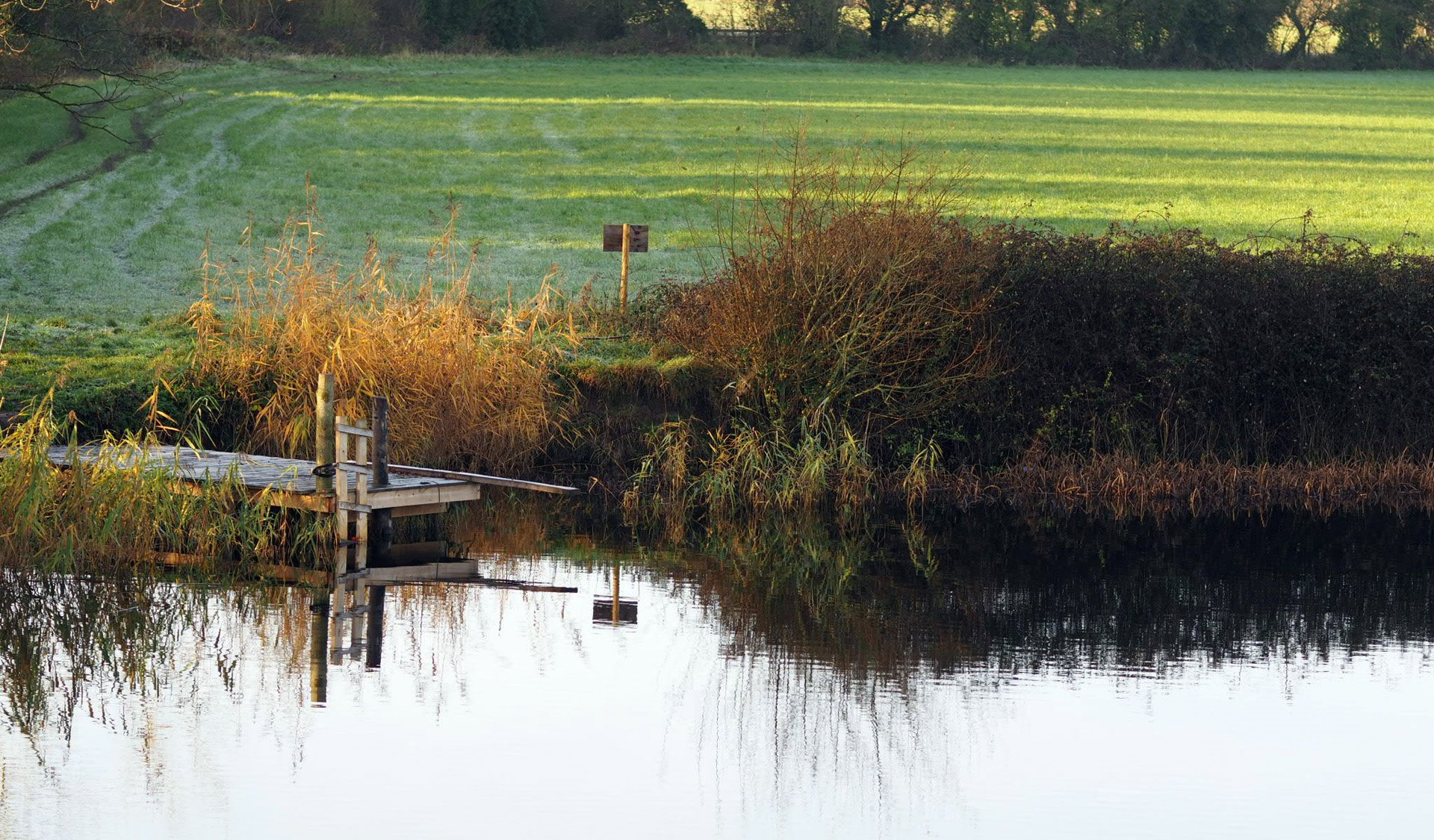 Wild swimming pool at Elmore known as bottomless pond