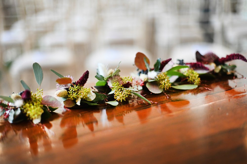 Autumn wedding flower details