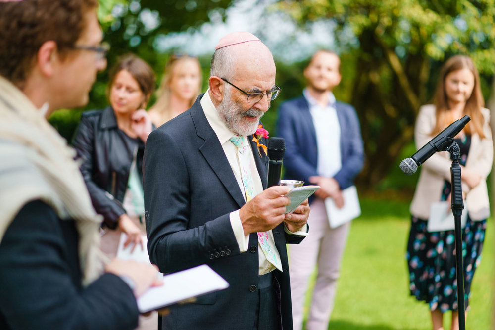 Bright & beautiful Jewish wedding with outdoor ceremony & huge party