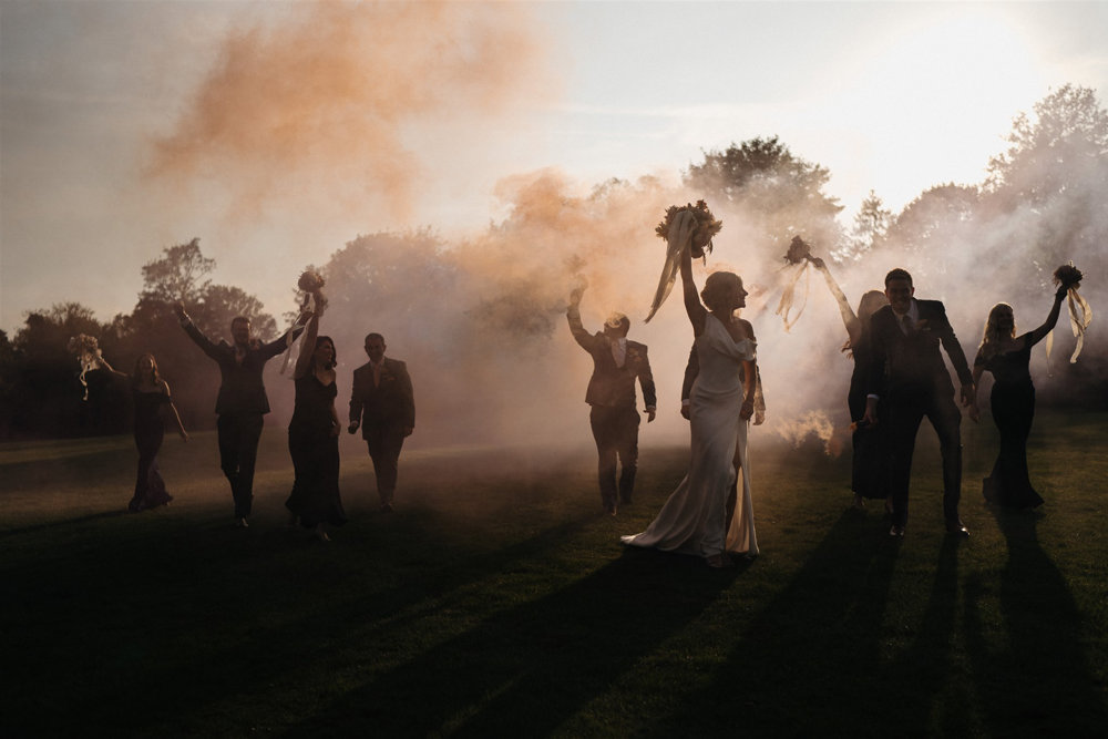 An Autumnal wedding with a touch of Hollywood Glamour