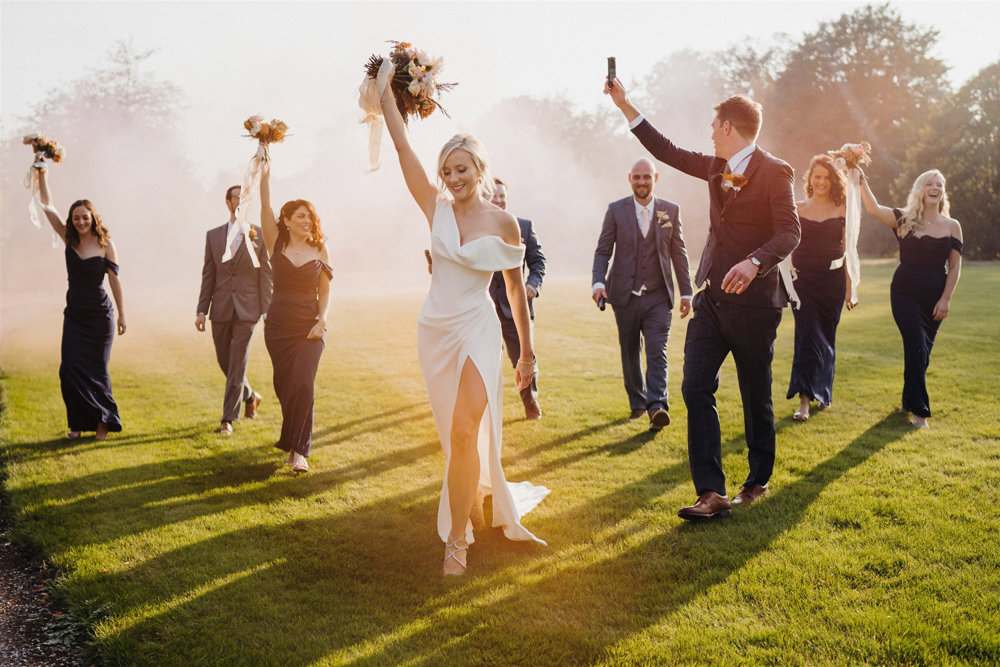 An Autumnal wedding with a touch of Hollywood Glamour