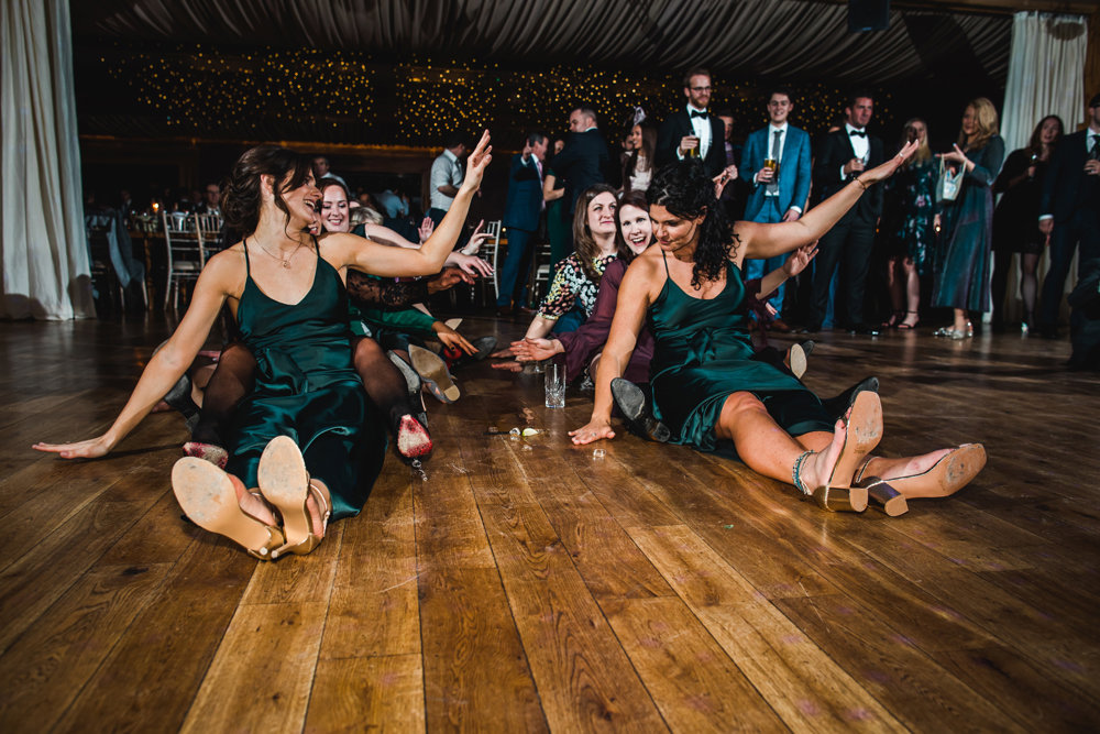 Weekend wedding with a 70s disco after party