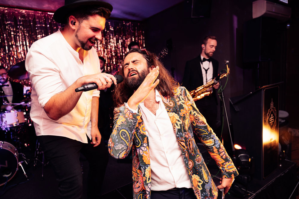 Colourful wedding with boho disco vibes