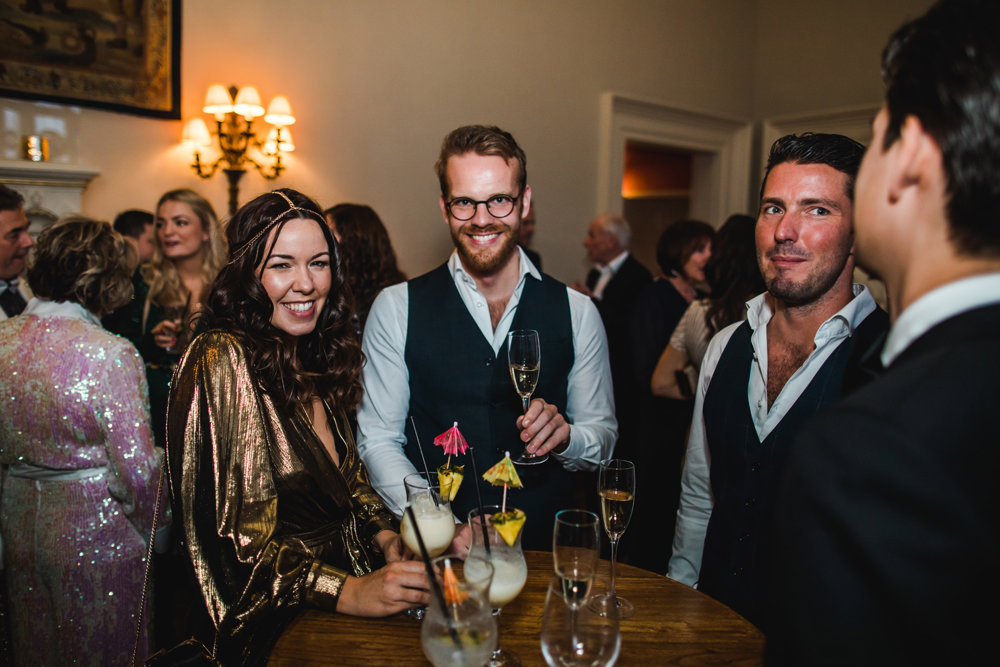 Weekend wedding with a 70s disco after party