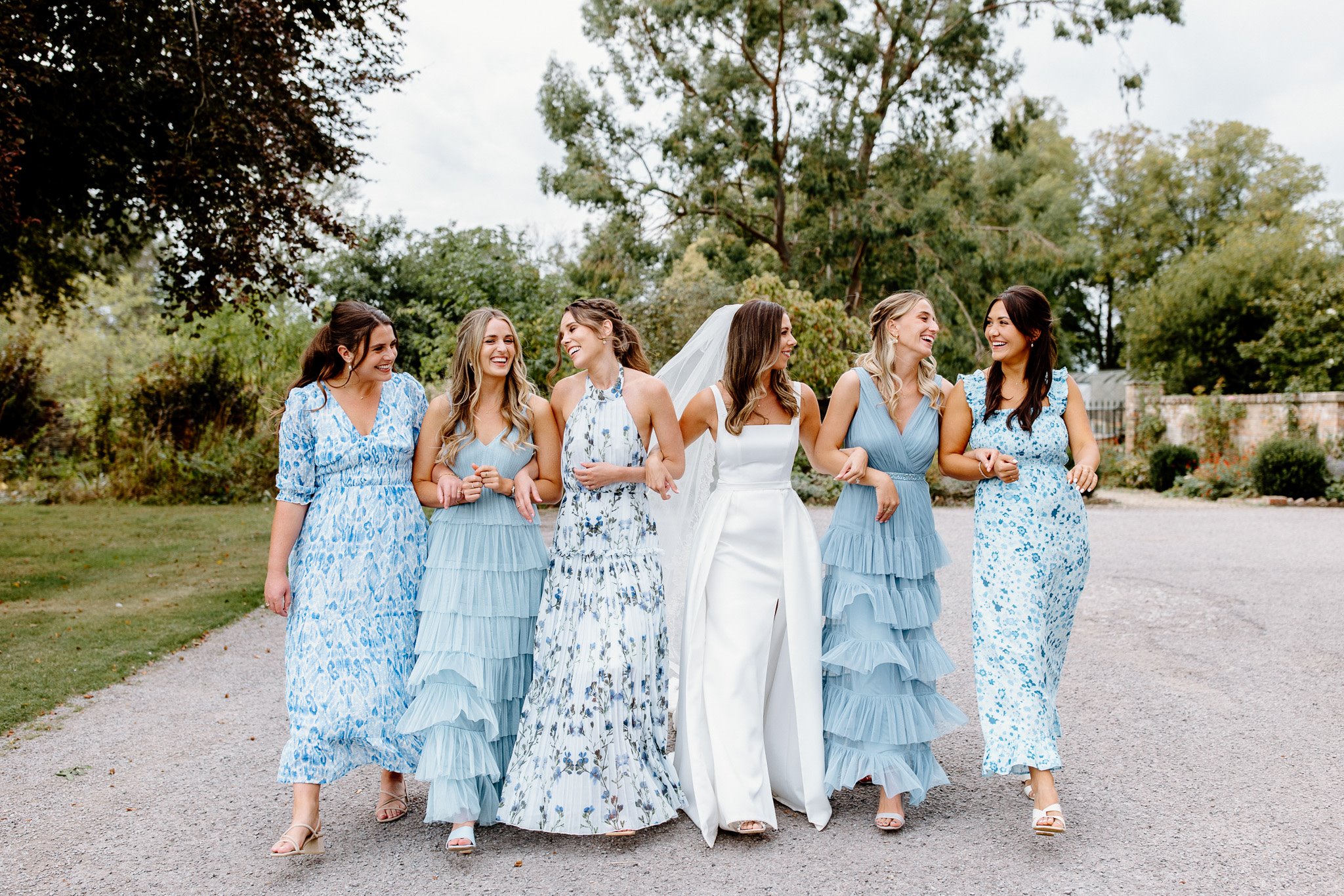 Every shade of blue, two dresses & two ceremonies 