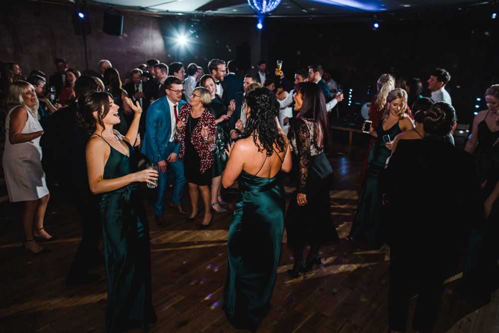 Weekend wedding with a 70s disco after party