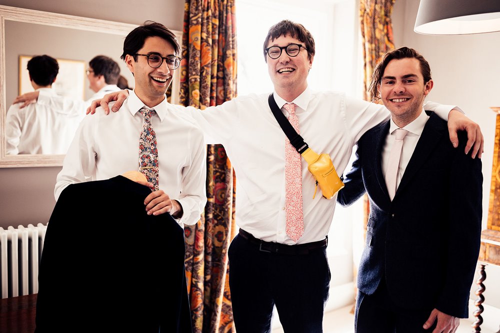 groomsmen in liberty ties at elmore court