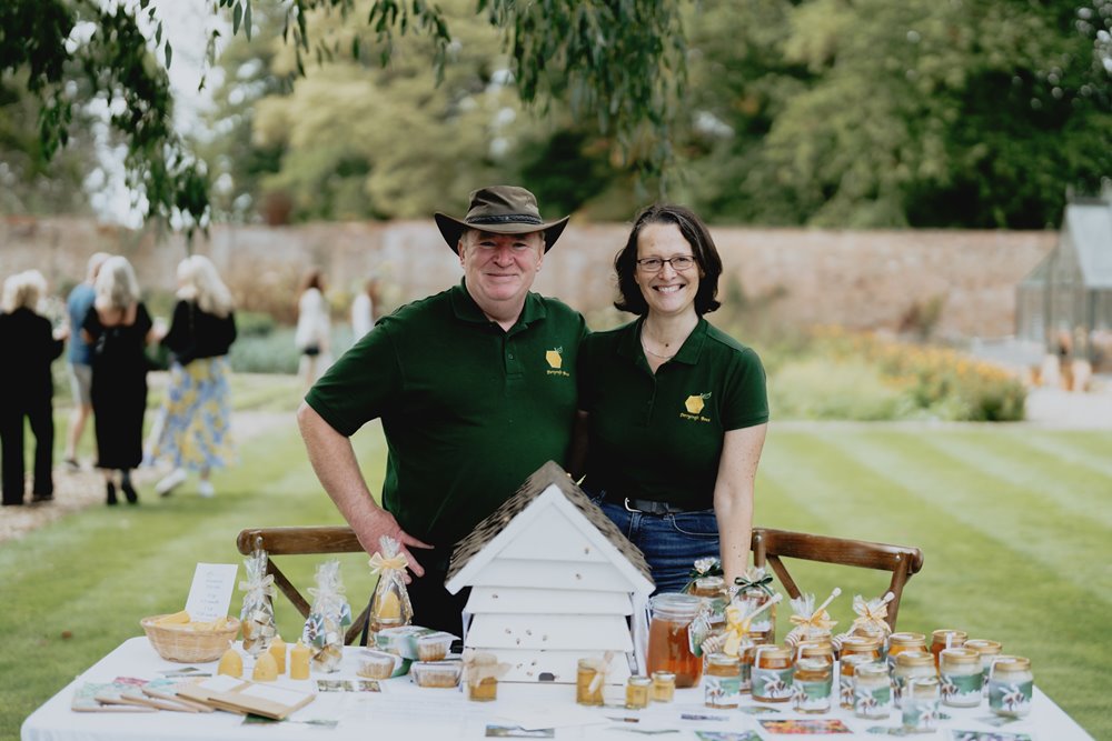 Perrycroft bees in the walled garden at Elmore Court