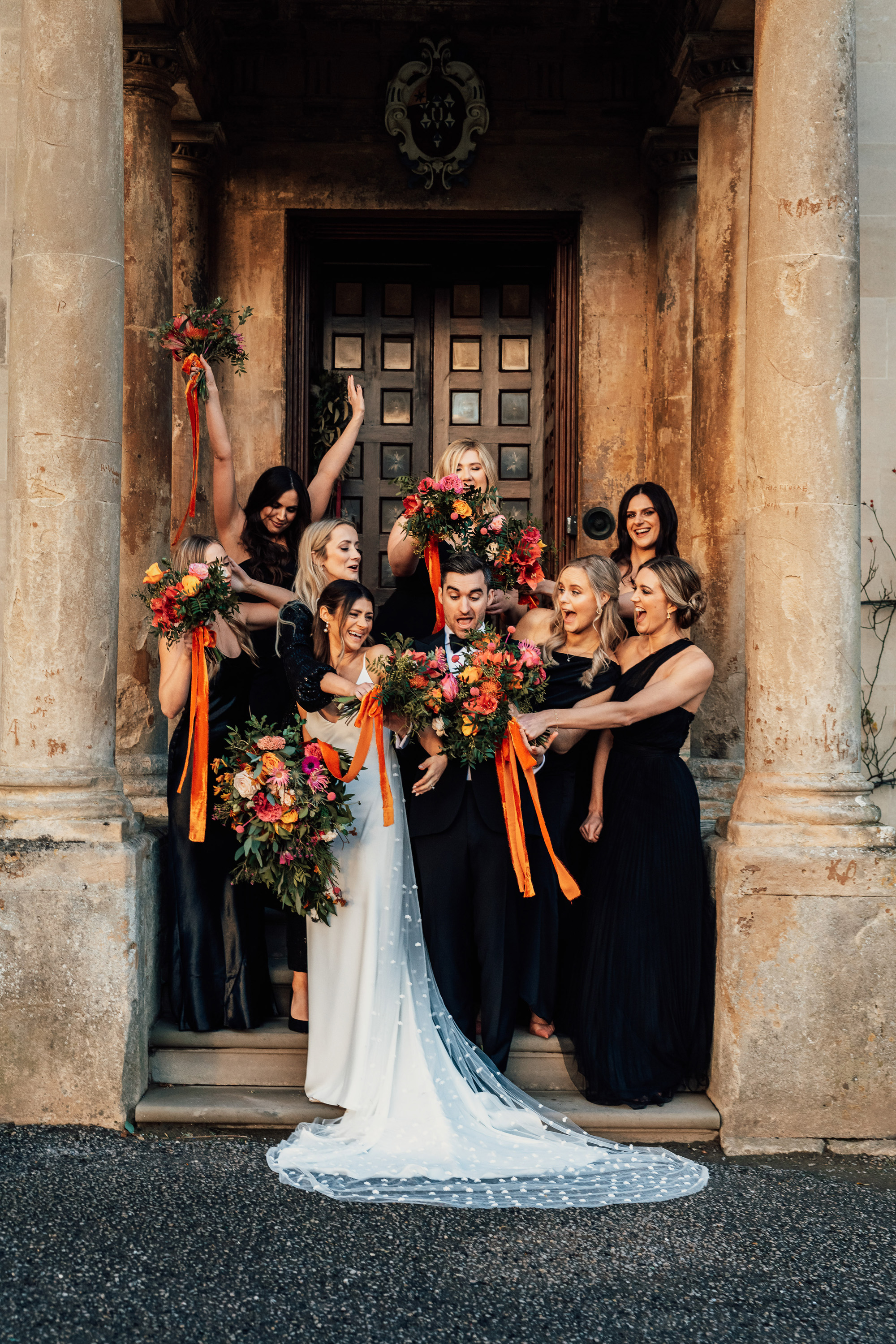 black tie christmas wedding