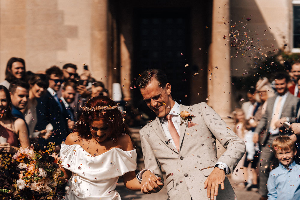 Blush pink Golden Hour inspired September wedding