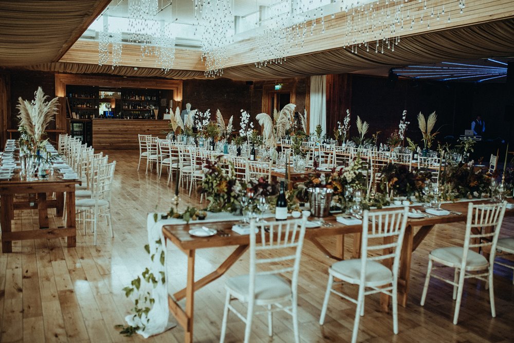 moody wedding reception inspiration