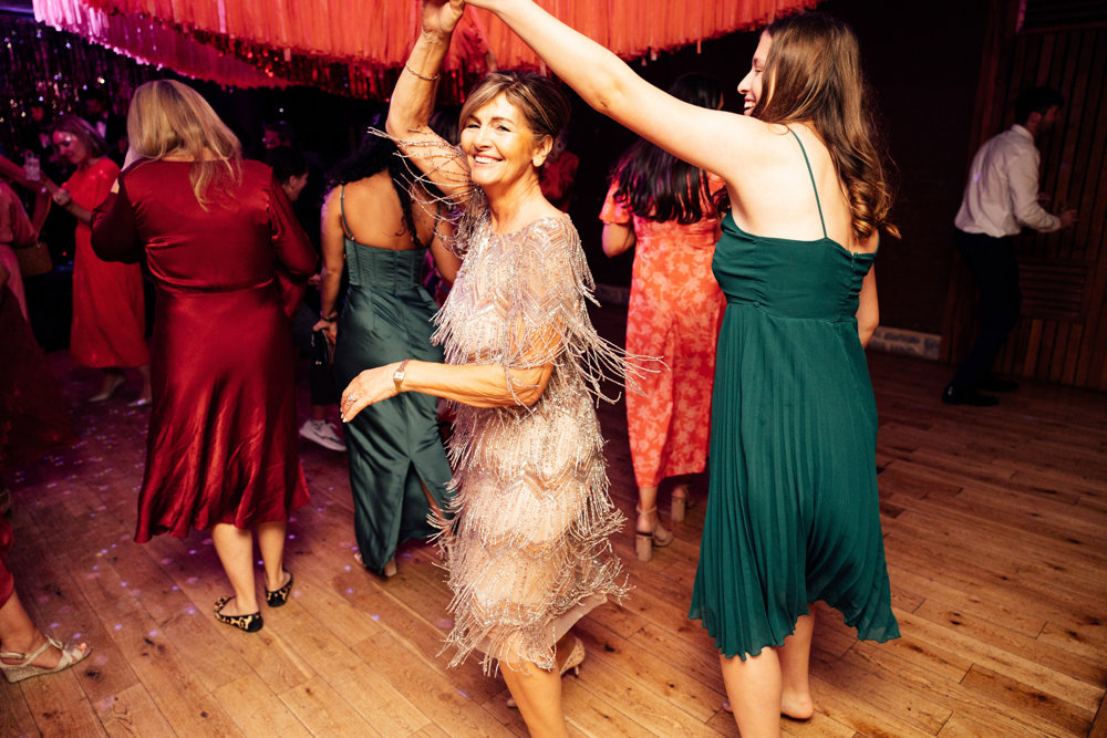 Colourful wedding with boho disco vibes