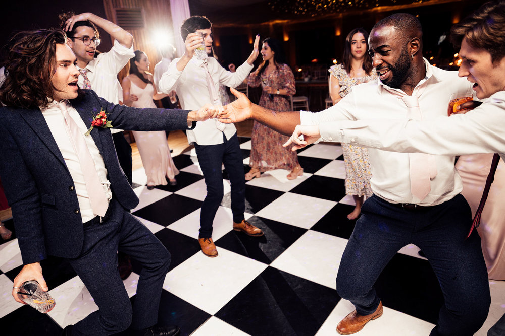 Stunning Pink & Red Wedding with 3 Dresses and a Bridesman