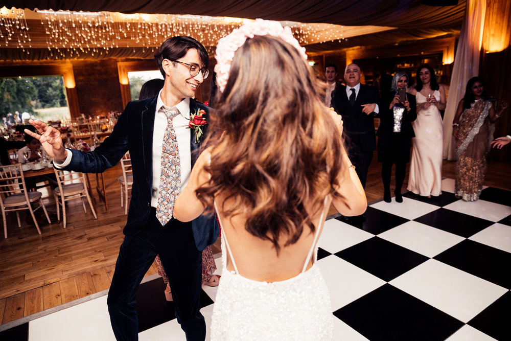 Stunning Pink & Red Wedding with 3 Dresses and a Bridesman