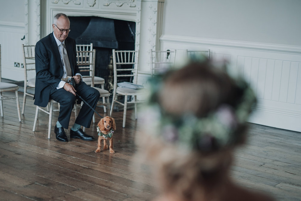 A Micro wedding with Puppy bridesmaid