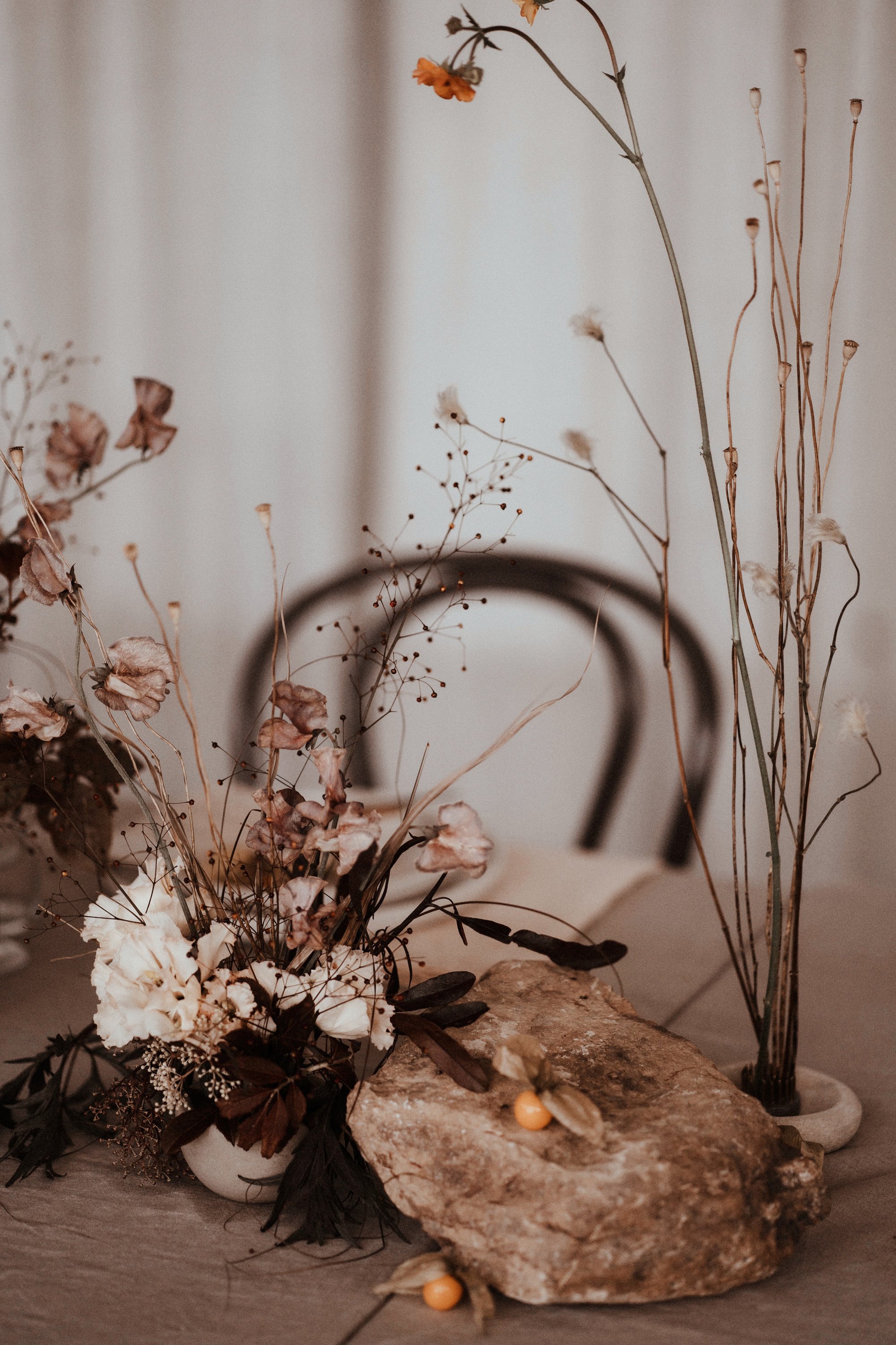 Eco florals for natural wedding inspiration at sustainable venue elmore court