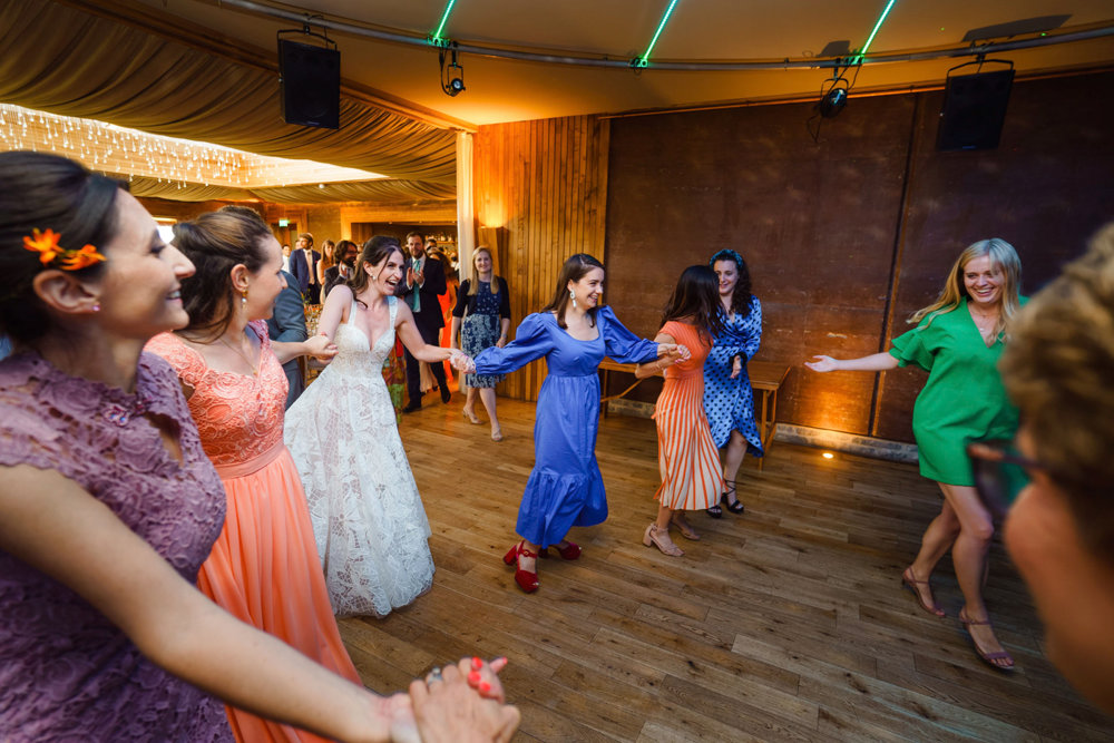 Bright & beautiful Jewish wedding with outdoor ceremony & huge party