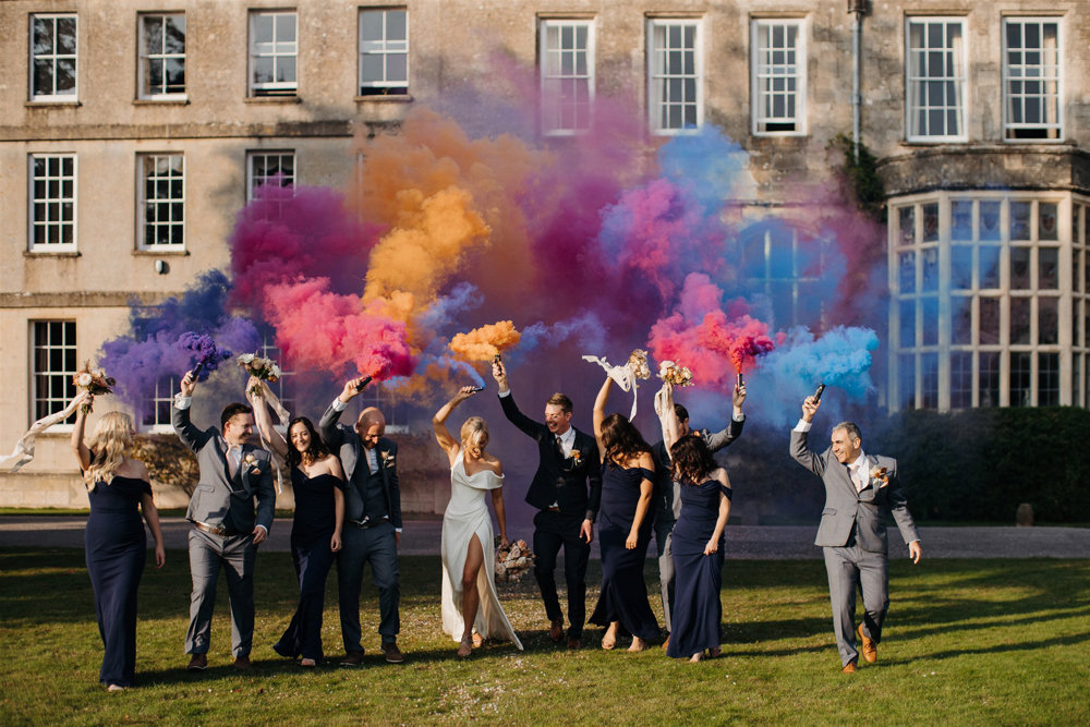 An Autumnal wedding with a touch of Hollywood Glamour