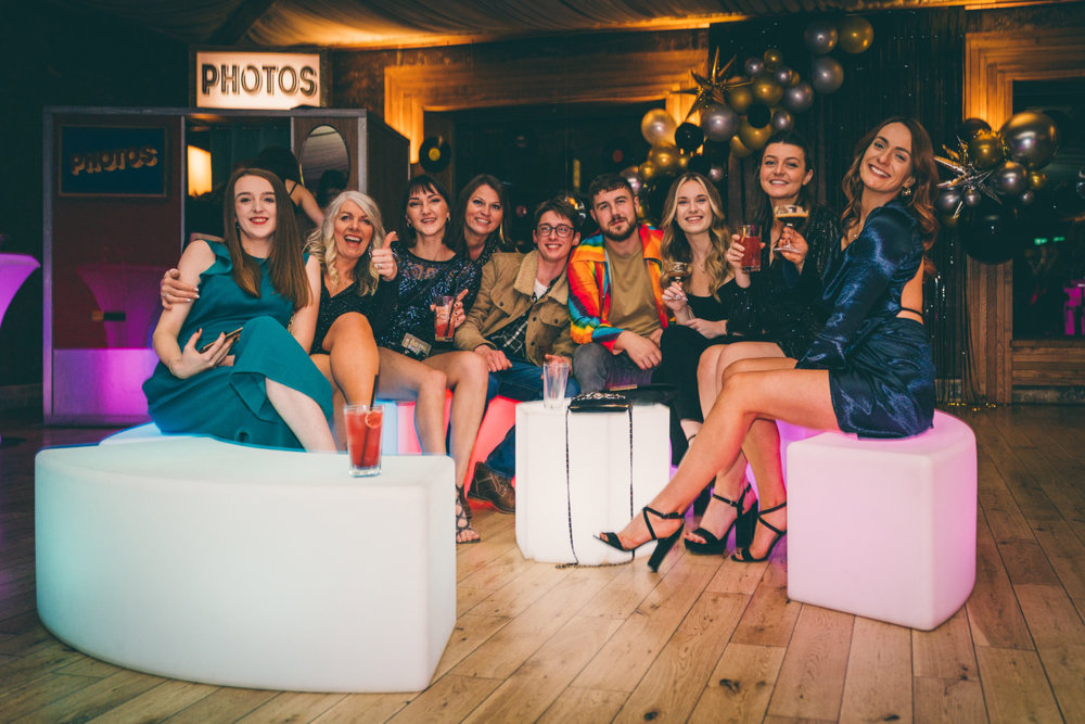 Light up sofa hire for disco weddings and events