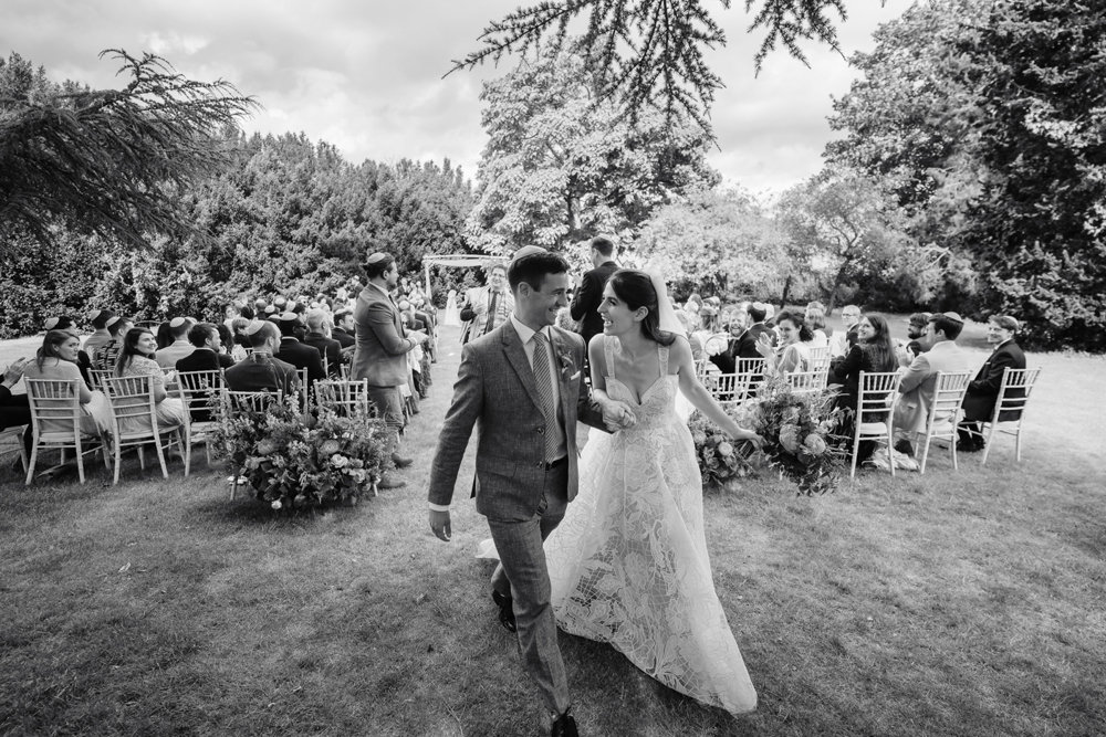 Bright & beautiful Jewish wedding with outdoor ceremony & huge party