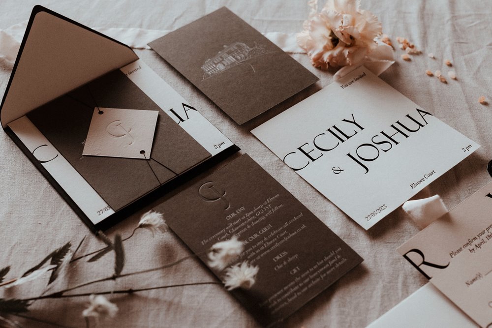 eco wedding stationery inspiration