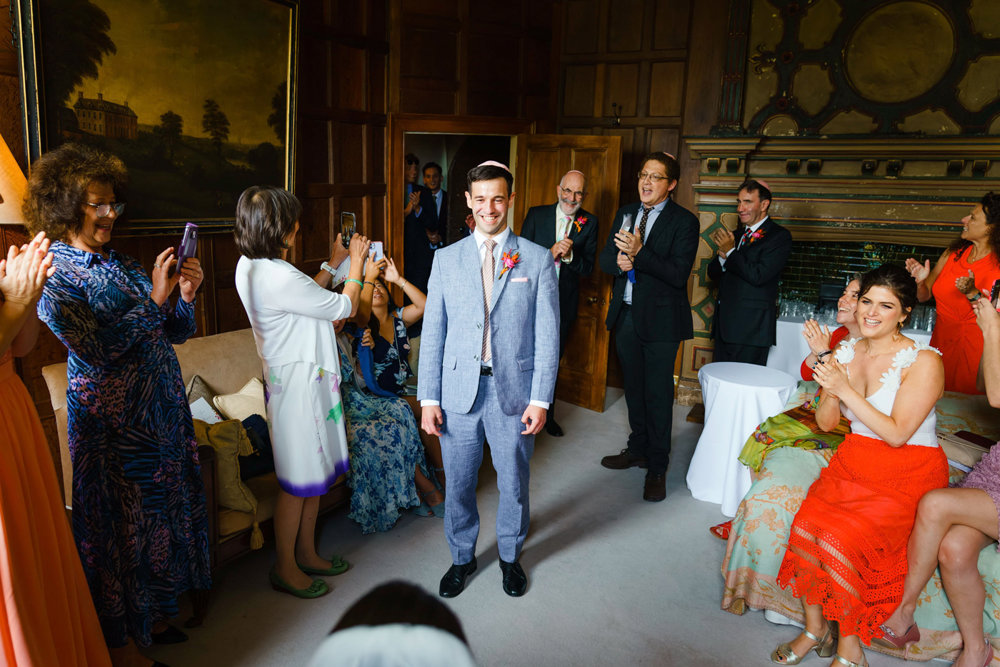 Bright & beautiful Jewish wedding with outdoor ceremony & huge party