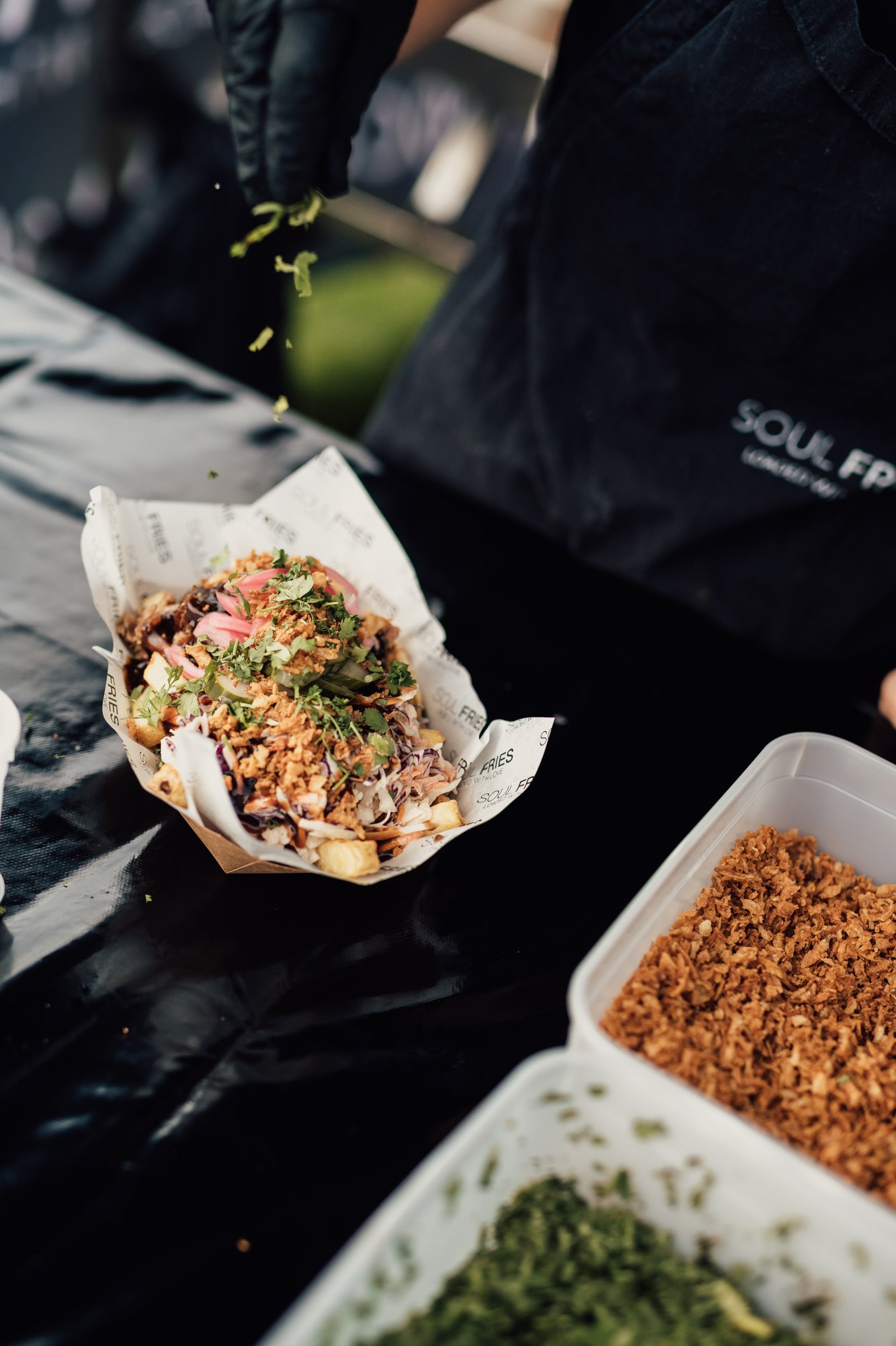 Loaded fries for festivals and weddings