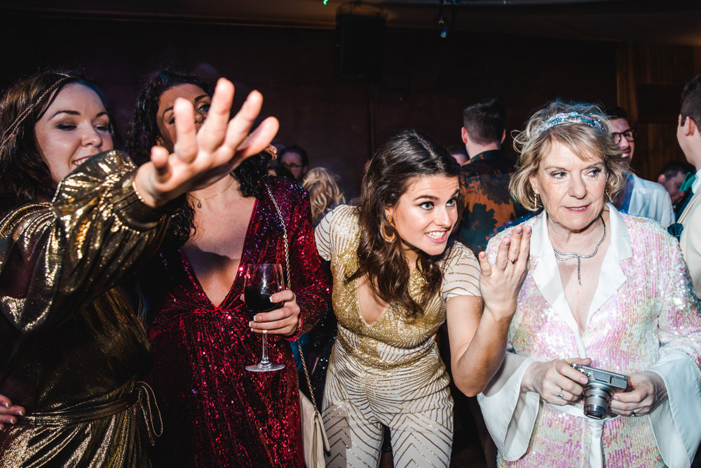 Weekend wedding with a 70s disco after party