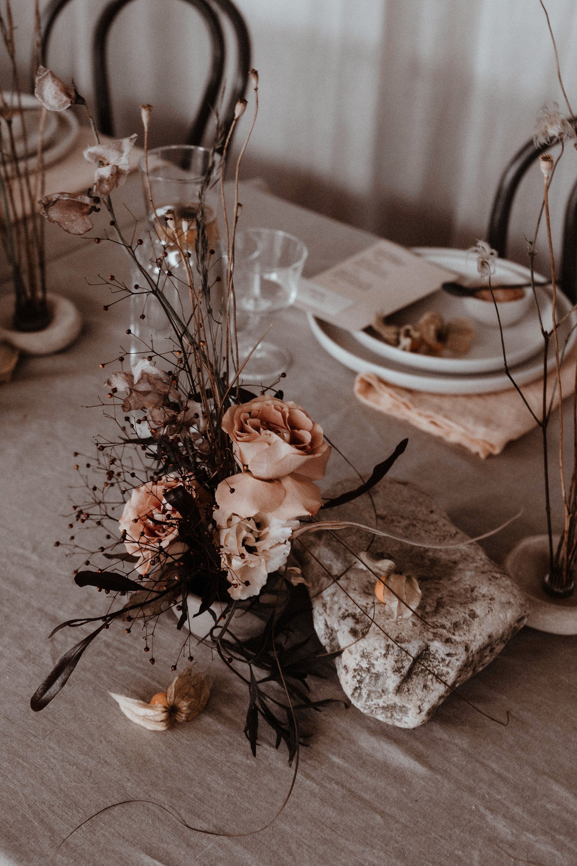 rewild wedding receptions using sustainable details and natural processes
