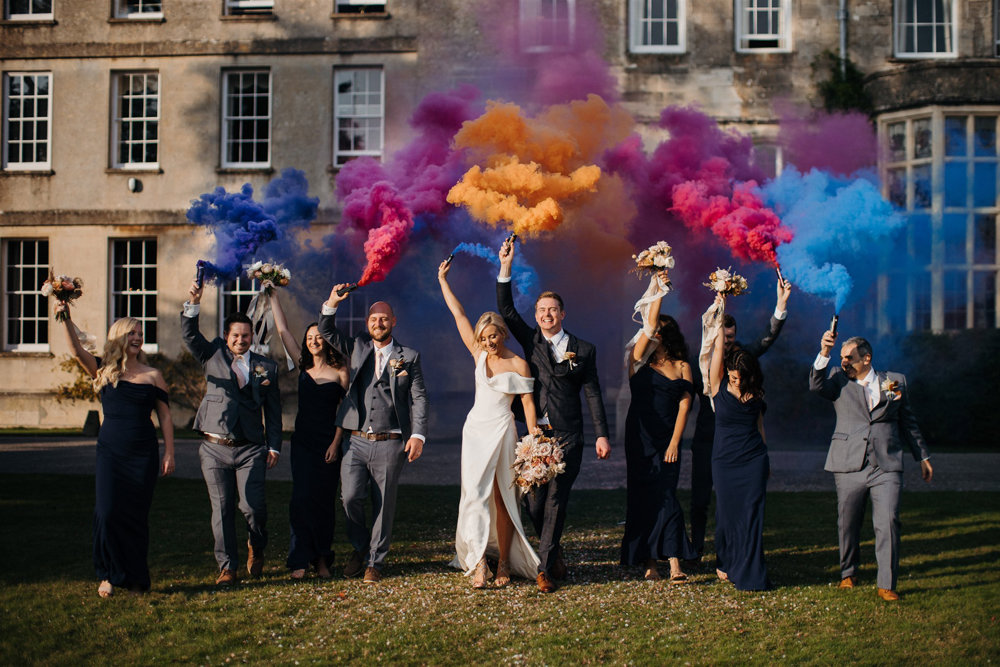 An Autumnal wedding with a touch of Hollywood Glamour