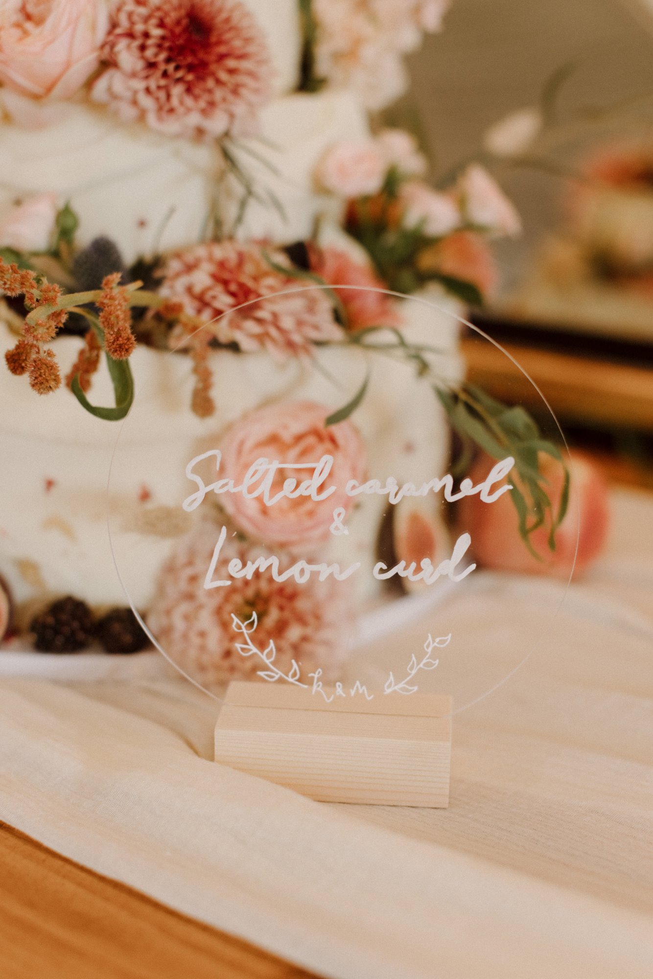 Pretty pink details for boho luxe september wedding at elmore court