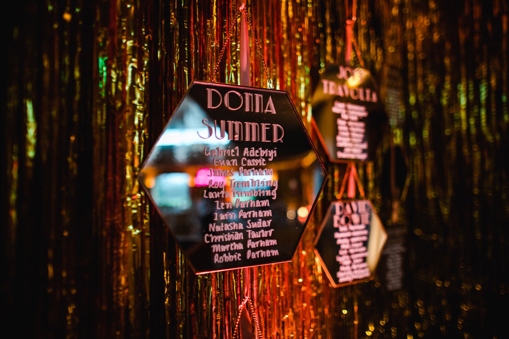 Weekend wedding with a 70s disco after party