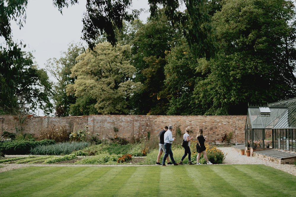 Walled garden wedding venue elmore court in Gloucestershire grows own food for sustainable weddings