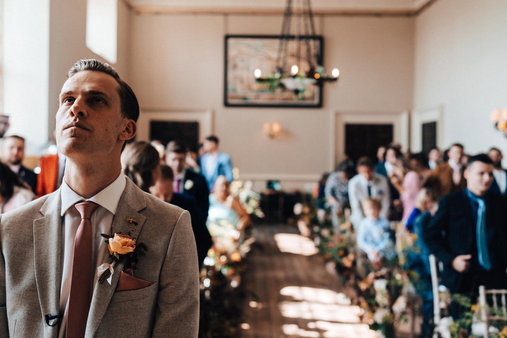 Blush pink Golden Hour inspired September wedding