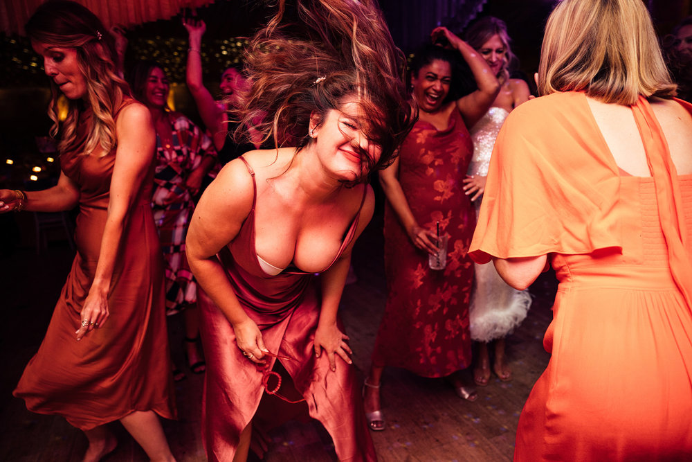 Colourful wedding with boho disco vibes