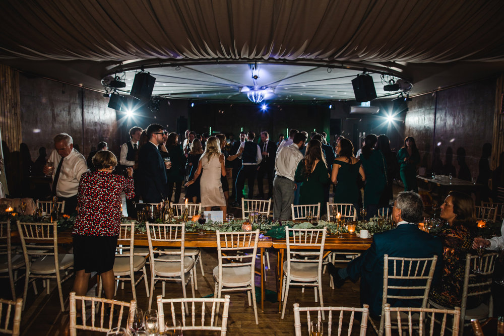 Weekend wedding with a 70s disco after party