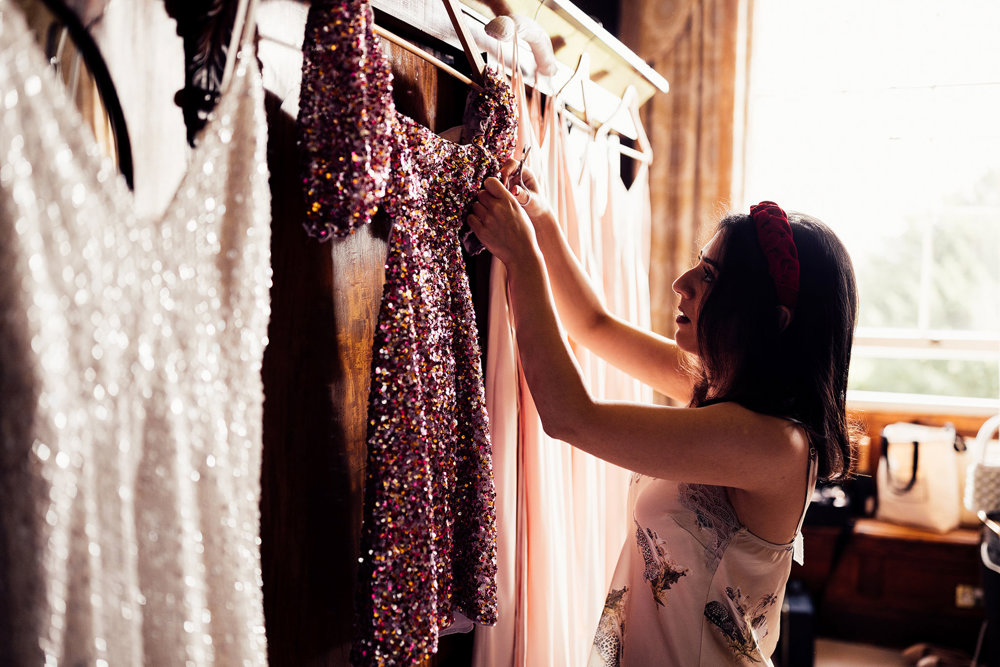 Stunning Pink & Red Wedding with 3 Dresses and a Bridesman