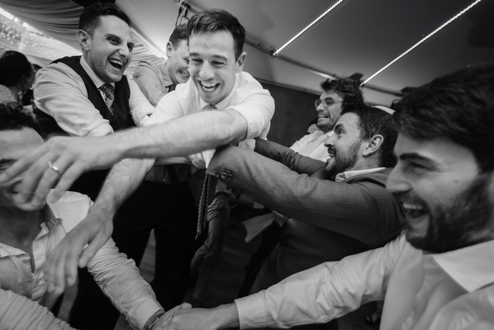 Bright & beautiful Jewish wedding with outdoor ceremony & huge party