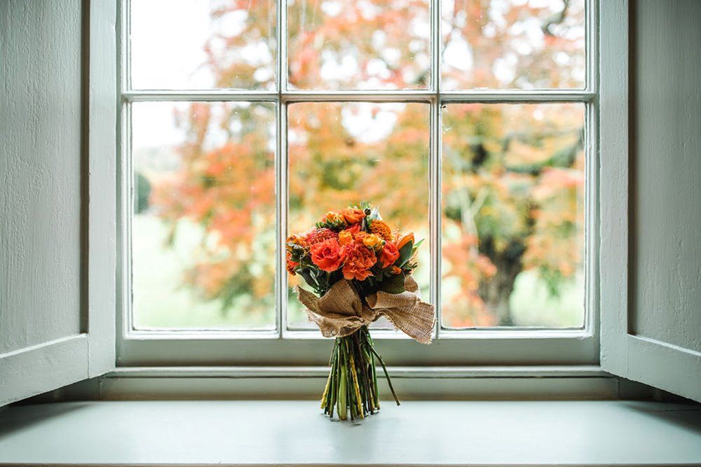 Brides bouquet for a micro wedding in autumn 2020