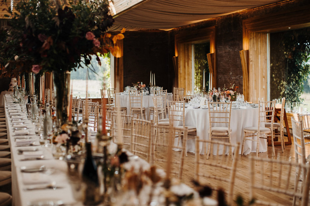 An Autumnal wedding with a touch of Hollywood Glamour