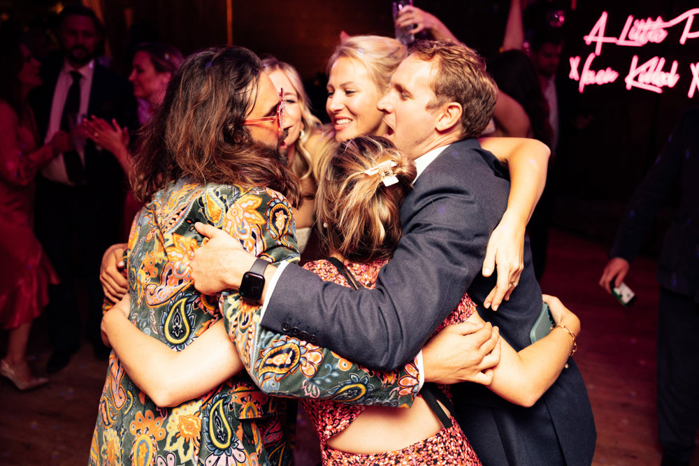 Colourful wedding with boho disco vibes