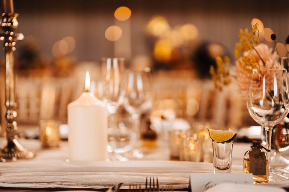 Blush pink Golden Hour inspired September wedding