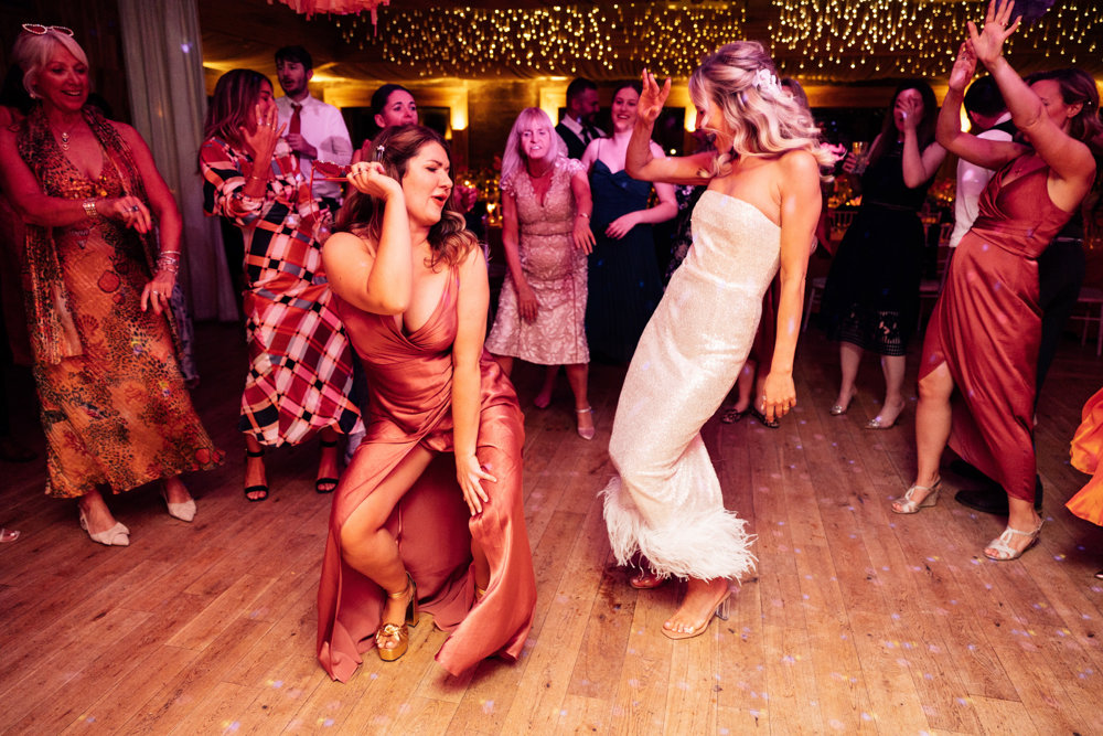 Colourful wedding with boho disco vibes
