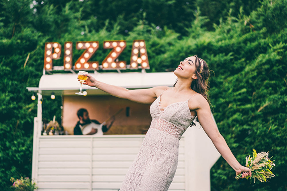 Wedding pizza truck