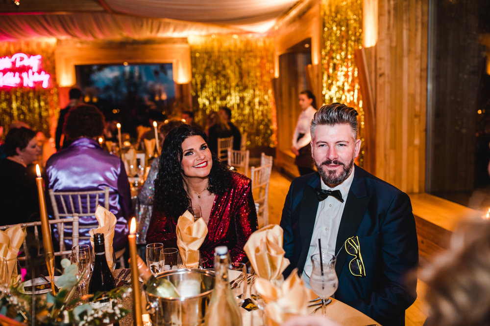 Weekend wedding with a 70s disco after party