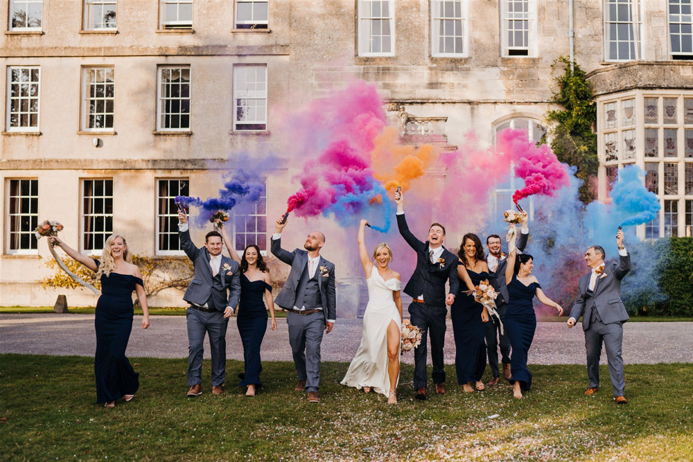 An Autumnal wedding with a touch of Hollywood Glamour