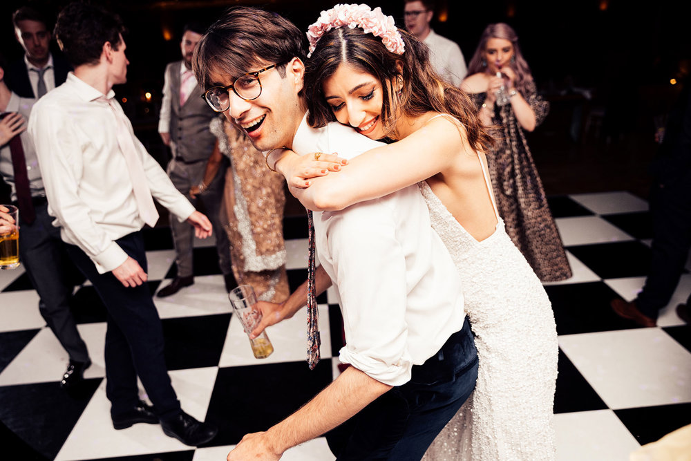 Stunning Pink & Red Wedding with 3 Dresses and a Bridesman