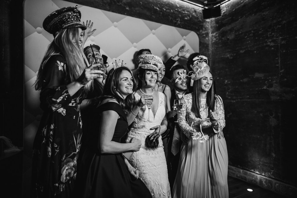 Weekend wedding with a 70s disco after party